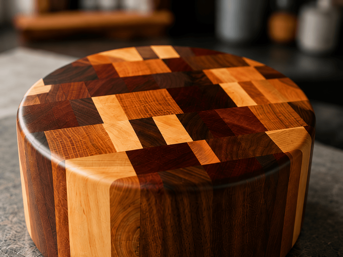 The Atlas Round Block — endgrain board