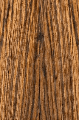 Zebrawood wood grain close-up